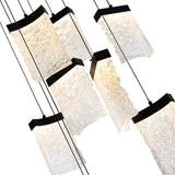 Lava Integrated LED 36in Chandelier with Handcrafted Glass