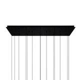Lava Integrated LED 48in Chandelier with Handcrafted Glass