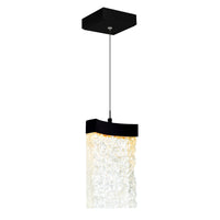 Lava Integrated LED 6in Mini Pendant with Handcrafted Glass