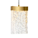 Lava Integrated LED 6in Mini Pendant with Handcrafted Glass