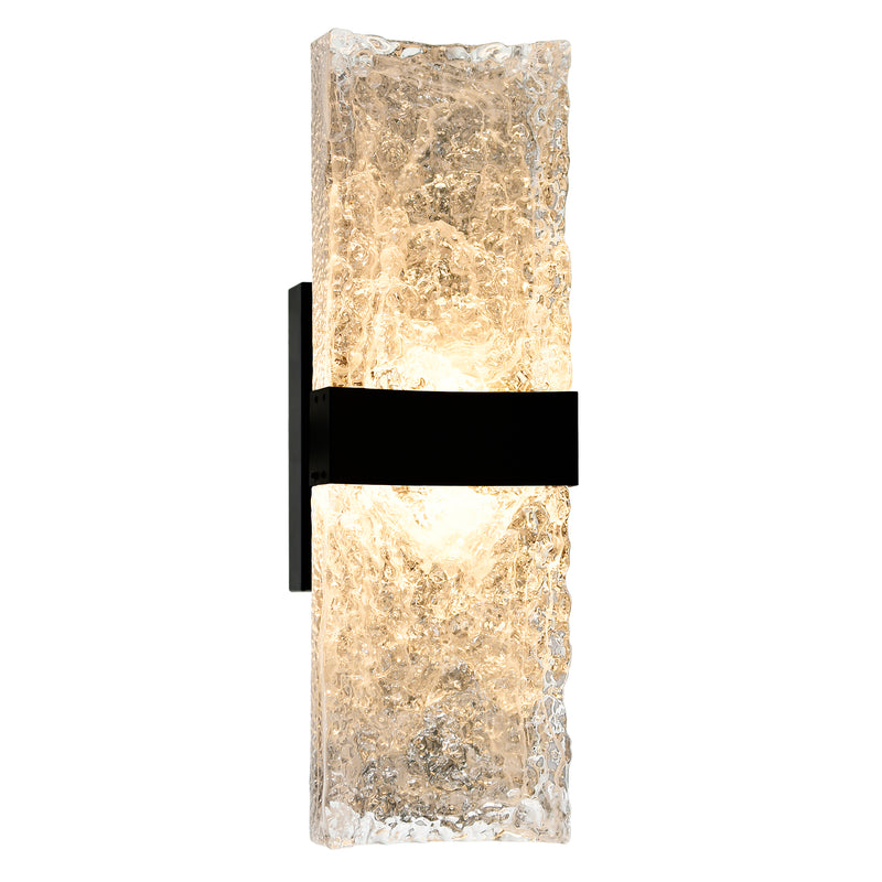 Lava Integrated LED 20in Wall Light with Handcrafted Glass