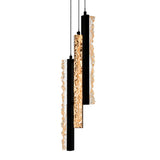 Stagger Integrated LED 6in Mini Pendant with Handcrafted Glass