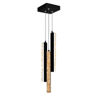 Stagger Integrated LED 6in Mini Pendant with Handcrafted Glass