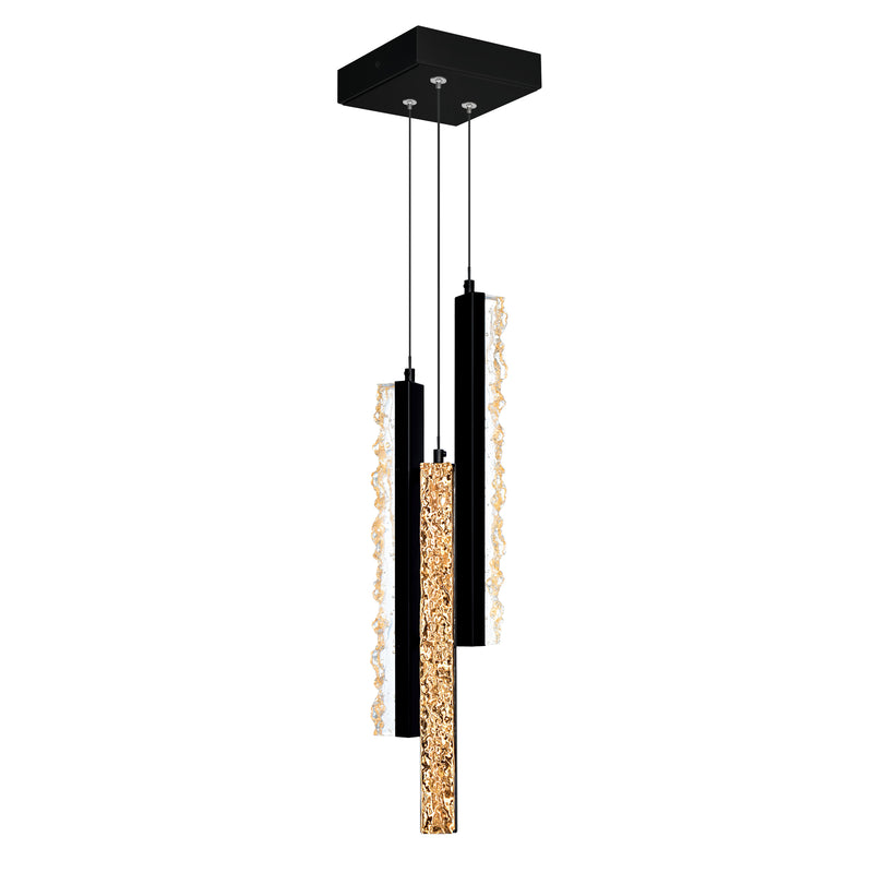 Stagger Integrated LED 6in Mini Pendant with Handcrafted Glass