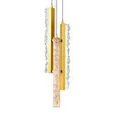 Stagger Integrated LED 6in Mini Pendant with Handcrafted Glass
