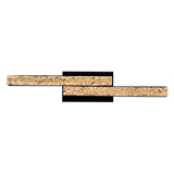 Stagger Integrated LED 24in Vanity Light with Handcrafted Glass