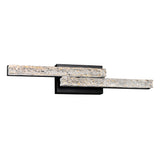 Stagger Integrated LED 24in Vanity Light with Handcrafted Glass