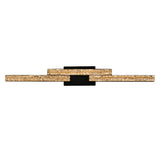 Stagger Integrated LED 36in Vanity Light with Handcrafted Glass