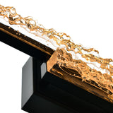 Stagger Integrated LED 36in Vanity Light with Handcrafted Glass