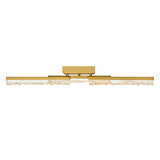 Stagger Integrated LED 36in Vanity Light with Handcrafted Glass