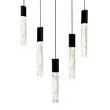 Greta Integrated LED 12in Mini Pendant with Handcrafted Glass
