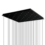 Greta Integrated LED 36in Chandelier with Handcrafted Glass