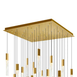 Greta Integrated LED 36in Chandelier with Handcrafted Glass