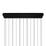 Greta Integrated LED 48in Chandelier with Handcrafted Glass