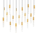 Greta Integrated LED 48in Chandelier with Handcrafted Glass
