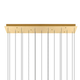 Greta Integrated LED 48in Chandelier with Handcrafted Glass