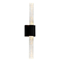 Greta Integrated LED 24in Vanity Light with Handcrafted Glass
