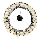 Aya Integrated LED Pearl Black Chandelier