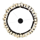 Aya Integrated LED Pearl Black Chandelier