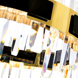 Aya Integrated LED Pearl Black Chandelier