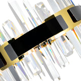 Aya Integrated LED Pearl Black Chandelier
