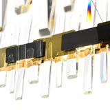 Aya Integrated LED Pearl Black Chandelier