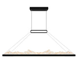 Himalayas Integrated LED 48in Chandelier with Handcrafted Glass