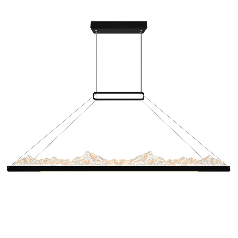 Himalayas Integrated LED 48in Chandelier with Handcrafted Glass