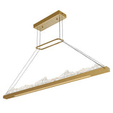 Himalayas Integrated LED 48in Chandelier with Handcrafted Glass