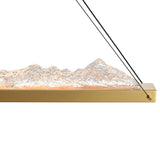 Himalayas Integrated LED 48in Chandelier with Handcrafted Glass