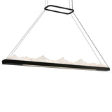 Himalayas Integrated LED 62in Chandelier with Handcrafted Glass