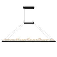 Himalayas Integrated LED 62in Chandelier with Handcrafted Glass
