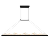 Himalayas Integrated LED 62in Chandelier with Handcrafted Glass