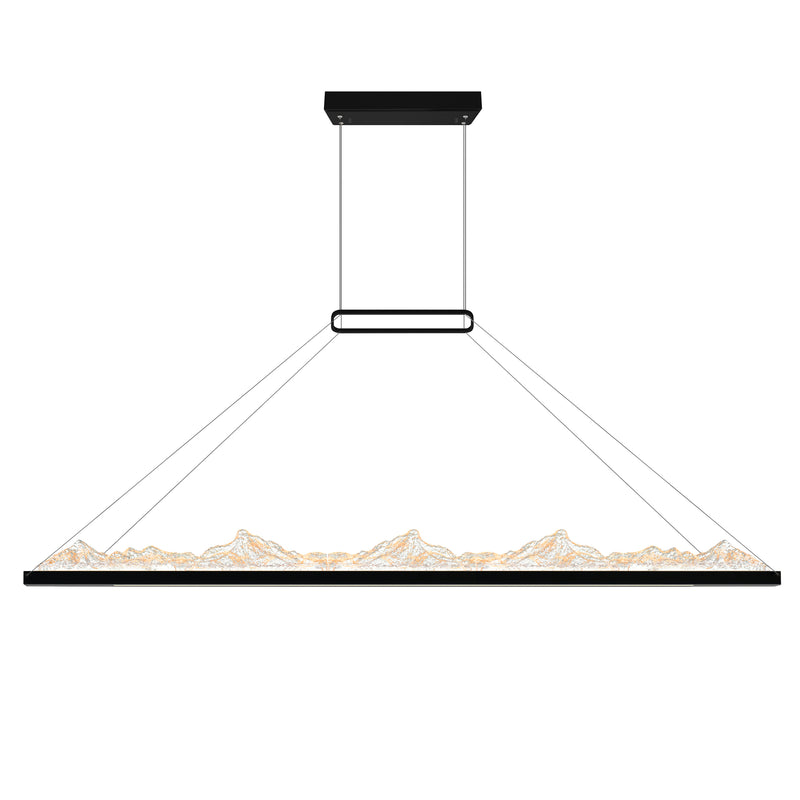 Himalayas Integrated LED 62in Chandelier with Handcrafted Glass