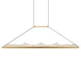 Himalayas Integrated LED 62in Chandelier with Handcrafted Glass