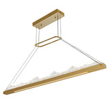 Himalayas Integrated LED 62in Chandelier with Handcrafted Glass
