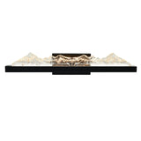 Himalayas Integrated LED 26in Vanity Light with Handcrafted Glass