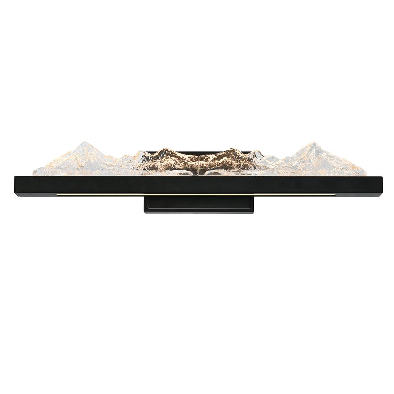 Himalayas Integrated LED 26in Vanity Light with Handcrafted Glass