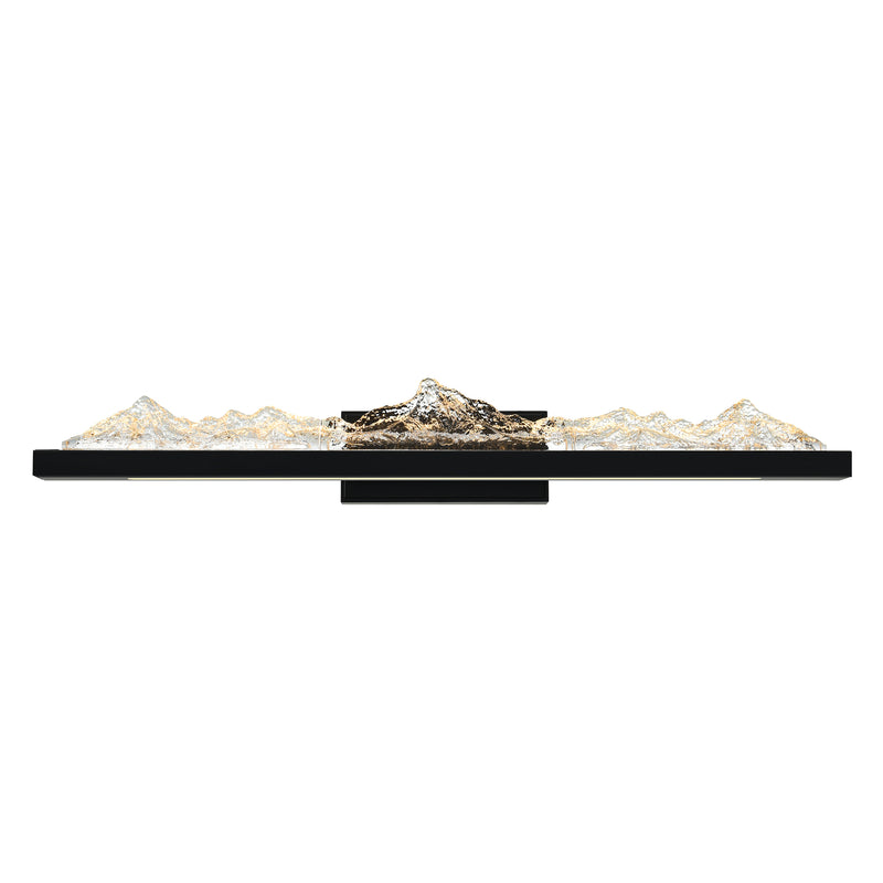 Himalayas Integrated LED 36in Vanity Light with Handcrafted Glass