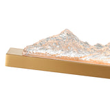 Himalayas Integrated LED 36in Vanity Light with Handcrafted Glass