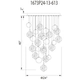 Salvador Integrated LED Polished Nickel Chandelier