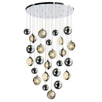 Salvador Integrated LED Polished Nickel Chandelier