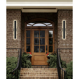 Malibu Integrated LED Black Outdoor Wall Light
