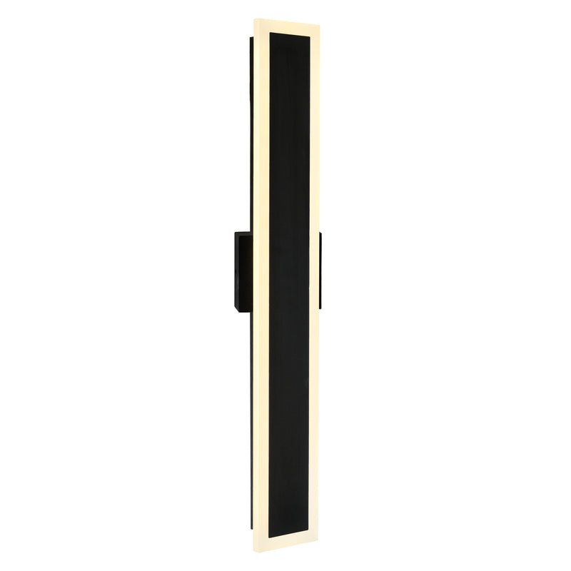 Malibu Integrated LED Black Outdoor Wall Light
