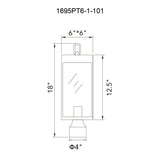 Windsor 1 Light Outdoor Lantern Head