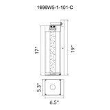 Rochester Integrated LED Black Outdoor Wall Light