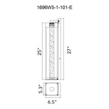 Rochester Integrated LED Black Outdoor Wall Light