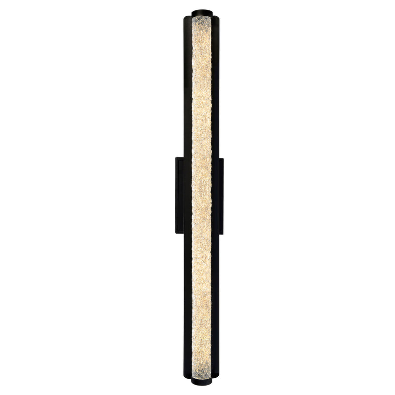 Fiji Integrated LED Black Outdoor Wall Light