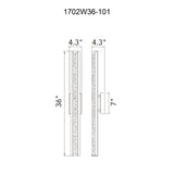 Fiji Integrated LED Black Outdoor Wall Light