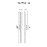 Fiji Integrated LED Black Outdoor Wall Light